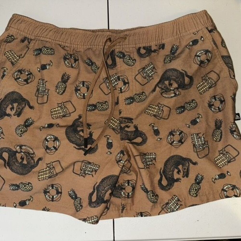 Alpine Design Men’s “Make Waves Water” Swim Shorts – Size Large